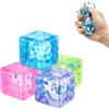 MEIQJIE 4 cubetti antistress da 1.97in / 5 cm, fidget toy | Stile fiocco di neve, materiale resistente a crescita lenta, antistress e rilassante regalo per tutte le età