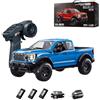 NULA 1:12 F-150 Raptor RC Truck 4WD Offroad Pickup modello auto con motore potente, luce a LED, veicoli telecomandati auto per adulti - R12-01Q / blu/3 batterie