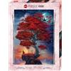 Heye-Puzzles Light & Dark Puzzle 1000 pezzi - Arte mistica con albero rosso