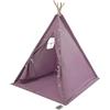 ZMGuythrd Tenda per bambini, tenda per interni in cotone lino, capanna da gioco con tappeto e ghirlanda luminosa, angolo lettura e relax per camera da letto, soggiorno e festa, design moderno pieghevole, 120 x
