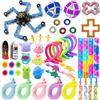 Nestling Set da 50 Pezzi Giocattoli Antistress Sensoriali, Oggetti Da Stringere Anti Stress per Stress e Ansia, Adatti a Bambini e Adulti ADHD Autismo, Ideali Regalini Festeggiamenti Compleanni