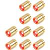 LQTSLFM 10 Pezzi Mini LED a Batteria Rosso Mini Luci LED Micro LED Luci per Casa Delle Bambole per Vetrine, Giocattoli, DIY, Halloween