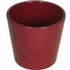 INNA-Glas Vaso da Piante Ceramica, Rosso Vino, 12,5cm, Ø13,5cm | portavasi in Ceramica/vasi per Fiori