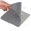 Bravien Tappo doccia antiodore, 2 pezzi di silicone grigio 20 x 20 cm, ideale per lo scarico del bagno soluzione efficace contro i cattivi odori, protezione duratura della salute