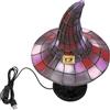 Sxhlseller Luce Notturna della Lampada del Cappello da Strega |Lampada da Comodino Vintage in Vetro Colorato in Resina per l'arredamento della Camera da Letto Gotica, da Tavolo a Luce Calda (Grande)
