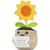 HZBLAZ Mamma Regali Natale Compleanno Festa Mamma Mammina Presente Girasole | Mamma 50º 60º 40º 30º 70º 80º Compleanno Regalo Girasole Fatto Mano Girasolino Biglietto Amore Ricordo Pensionamento per Lei