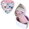 ARDITEX, Portagioie Bambina Stitch, Cofanetto Portagioie Bambina, Scatole Cartone Perfetta come Custodia Gioielli o Portadenti, per Fotografie e Lavori Manuali, Cucito, Piccoli Oggetti, 12 x 12 x 7 cm