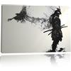 VTRXEG Pittura su tela giapponese Samurai, poster Bushido in bianco e nero per il soggiorno, camera da letto pittura decorativa, senza cornice (A, 40x60cm, Senza cornice)