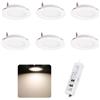 kpslucerna 6pz Faretti Led 12V Da Incasso Interno Plafoniera 3W Bianco Neutra 4000K | Diametro Foro Ø55-60mm Spot LED, con Trasformatore da 220V, per Cucina Corridoio Soffitto Cabina Doccia Camper Nave