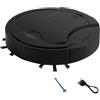 PureBowlic Robot Aspirapolvere, Smart Sweeper e Mopping Robot, Aspirazione 3 in 1 per pavimenti in legno e tappeti a pelo basso, basso rumore 60 dB, 1500 mAh per la pulizia della casa (F)