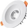 Braumanufaktur Hertl Hertl Faretto LED rotondo moderno da 12W Illuminazione commerciale da incasso Pannello da soffitto regolabile Lampada spot da incasso in alluminio antiruggine Illuminazione d'accento for Isola cucina