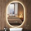 Bellanny Specchio Bagno con Luce - 75×50cm Specchio da Parete, LED Specchi da Trucco Retroilluminato con Anti-Fog | 3 Colori, Dimmerabile,Memoria,IP44, Bathroom Mirror per Camera,Hotel (non c'è tempo)