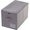 Amonsen AMX 56 (L) X32 (W) X33cm (H), Cestini portaoggetti per Abbigliamento Invernale con Coperchio, Compatibile con Armadio Ikea Pax, Grigio Scuro