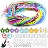 UBBOY 280 Pezzi Scooby Doo Fili, Scoubidou Fili 20 Colori con portachiavi | Kit di Fili per Scooby Doo,Fili Scubidu, Corde Playtastic Scoubidou per Creare Braccialetti, Collane