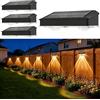 Aogled 4 lampade solari da esterno per giardino - bianco caldo, lampade solari a LED impermeabili per giardino, balcone, terrazza, prato, vialetti, cortile
