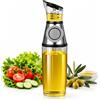 Generico Oliera Dosatrice 500 ml con Misuratore Graduato, Dispenser per Olio e Aceto Press & Measure, Dosatore con Pulsante, Scala TSP e TBSP, Contenitore per Condimenti da Cucina