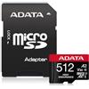 ADATA High Endurance 512 GB MicroSDXC UHS-I Classe 10 (High Endurance 512 GB - MicroSDXC UHS-I Class 10 - Warranty: 36M)