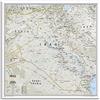 JONZA Poster con mappa dell'Iraq con mappa classica, decorazione decorativa su tela, decorazione da parete e camera da letto, 30 x 30 cm