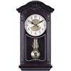 XYUERU Orologio da parete a pendolo tradizionale con rintocchi, con pendolo a batteria, funzionamento silenzioso, orologio da camino con intaglio tridimensionale for soggiorno, cucina, ufficio, mensola, deco