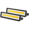 Yexati Set di 2 faretti LED per esterni, 50 W, 4000 lm, faretto LED per esterni, 220 V, potente IP66, impermeabile, illuminazione di sicurezza 3000 K, bianco caldo, per terrazza, giardino, cortile,