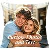 Rainsar Cuscino con Foto Personalizzato - Stampa Doppia Fronte e Retro | Cuscini Personalizzati, Cuscino per Uomo e Donna, Idea Regalo Originale per Compleanno, Anniversario e San Valentino