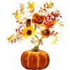 higyee Albero Di Zu-cca Illuminato - Luci Di Zu-cca A LED Per Halloween | Zucche Artificiali Illuminate A Batteria Per Decorazioni Autunnali | Lanterna Con Zucche Di Halloween Per Il Ringraziamento (D)