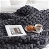 FASXZVM Morbido Coperta a Maglia Grossa, Fatto a Mano Super Spesso Coperta Lavorata a Maglia di Lana, Traspirante Accogliente Caldo Coperta per Divano Copriletto, per Divano Letto Poltrona Giardino ( Color :
