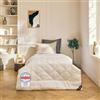 DREAMWAY Piumino Estivo 155x220 cm - Leggero in Microfibra - Antiacaro | Imbottitura 150 g/m² in Fibra Cava - Trapunta Sottile Microfibra - Letto Singolo e Matrimoniale - Bianco, Lavabile