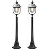 KONSTSMIDE Set di 2 luci per sentieri PARMA, in acciaio inox, E27, IP43, 7242-000
