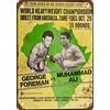 Generic 1974 Ali vs. Foreman Rumble in The Jungle Pub Home Decor Targa in metallo 20,3 x 30,5 cm