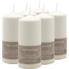 seit 1744 müller KERZEN Müller Kerzen PRO NATURE Candele Avorio - Set di 6 Candele Steariche - 6,8 x 15 cm - Durata 32 Ore - Cera Naturale Senza Paraffina e Olio di Palma - Non Profumate - Qualità RAL