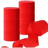 CC wonderland zone 12 rotoli di nastri crespati rossi, per feste, decorazioni per feste, 4,5 cm x 25 m ciascuno