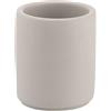 Gedy Giunone Porta Spazzolini Bagno Realizzato in Cemento, Colore Grigio | Bicchiere Portaspazzolini Bagno Realizzato in Cemento di Colore Grigio con 4 Bumpers Antiscivolo sul Fondo, Uno Scomparto