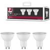 Paulmann Set da 3 Riflettori LED Paulmann GU10 da 7 W, 4000 K, Bianco opaco | Luce direzionale per faretti e spot, 460 lm, Eye Friendly, durata di vita 15.000 ore