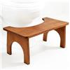 HA BIN Sgabello WC per Adulti e Bambini, Sgabello Toilette per una Posizione Naturale e Migliore Digestione, Klohocker Ergonomico per Bagno Toilet stool (Marrone)