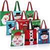 COM-FOUR® 9x sacchetti regalo per Natale, sacchetto regalo per Babbo | sacchetto regalo con manici - sacchetto in feltro con motivi natalizi 24 x 20 cm
