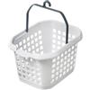 5 five simply smart 5five - Cestino porta mollette Hugger, bianco e grigio - 22,5 x 13,5 x 17,5 cm, con maniglia a gancio - Per stendibiancheria, lavanderia