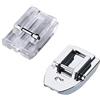 CSC Sewing Parts Kit di 2 piedini per cerniere invisibili, per macchine da cucire Necchi, Singer, Brother, Juki, Lidl, Toyota, Necchi, Vigorelli (fissaggio a scatto), universali 6mm