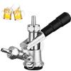 BONJUME Testa di Spillatura per Fusto, Accoppiatore Keg Tipo D G5/8 con Valvola di Sicurezza Rubinetto in Acciaio Inox 304 per Sistema di Spillatura Connettore Compatibile con Birra Vino