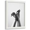 VO design Finn - Cornice portafoto di alta qualità, 60 x 85 cm, in legno di pino laccato, con pannello posteriore bianco e vetro sintetico trasparente