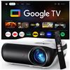 HAPPRUN 【Google TV/Assistente Vocale/Dolby】Proiettore 4K HAPPRUN 1000 ANSI 1080P Full HD