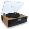Mooov Micro catena HiFi stereo 50 W con giradischi lettore CD Bluetooth