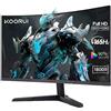 KOORUI Monitor Gaming 23.6 Pollici, Curvo 1800R 1920×1080 (FHD), 165Hz