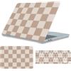 HLAAJJX Custodia Compatibile con MacBook Air 13 Pollici 2022-2026 M2/M3/M4/M5 | Copertina Case Protettiva Sottile y Protector De Teclado para MacBook Air 13,6 (A2681/A3113/A3240/A3449), Quadro Beige