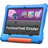 TUOHAITIME Tablet per bambini da 10,1 pollici con Android 16, 30 GB di RAM + 64 GB di ROM, espandibile fino a 2 TB, controllo genitori, GPS, Face ID (Blu)