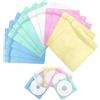 ZHYUAN 200 Pezzi Custodie per CD in plastica, 13 * 14 cm,Custodie vuote per CD,Bustine per CD e Dvd Trasparenti,Porta CD Bustine Trasparenti in PP, Custodie in plastica per Dvd/CD,Colore Casuale