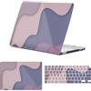 HLAAJJX Custodia Compatibile con MacBook Air 13 Pollici 2022-2026 M2/M3/M4/M5 | Copertina Case Protettiva Sottile y Protector De Teclado para MacBook Air 13,6 (A2681/A3113/A3240/A3449), Blocco Malva