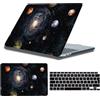 HLAAJJX Custodia Compatibile con MacBook Air 13 Pollici 2022-2026 M2/M3/M4/M5 | Copertina Case Protettiva Sottile y Protector De Teclado para MacBook Air 13,6 (A2681/A3113/A3240/A3449), Spazio Galassia