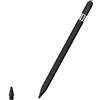 ELLENNE Penna per Apple iPad 2018+, Attacco Magnetico,Palm Reject E20 Nero | con Attrazione Magnetica,Palm Reject,Pixel Precision,Ricarica Rapida x iPad 11 A16-6 Gen,Pro 11/12,9/13 M4,Air 3-5/M2-M4