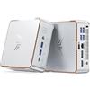 NiPoGi Hyper H2 Mini PC Ιntel Core (Argento, CORE 5 320/16+512)